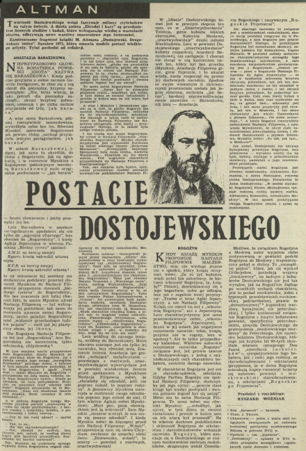 Postacie Dostojewskiego