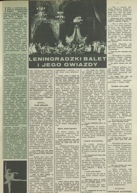 Leningradzki balet i jego gwiazdy