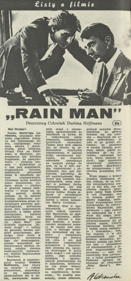 "Rain man"