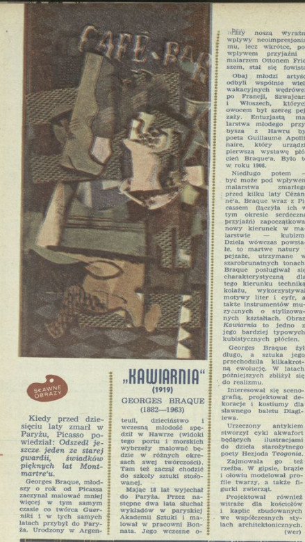 "Kawiarnia" George Braque