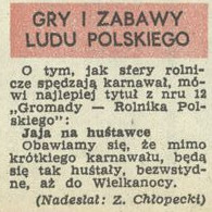 Gry i zabawy ludu polskiego