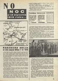 Wilno: radziecka akcja w celu zajęcia Wilna 1-6 I 1919