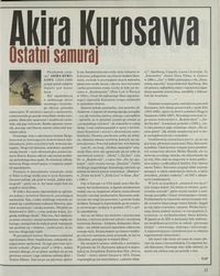 Akira Kurosawa: ostatni samuraj
