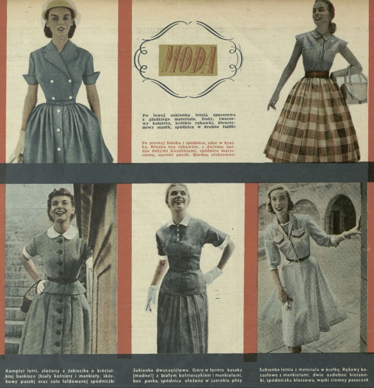 Moda August 1953) - Archiwum - Magazine