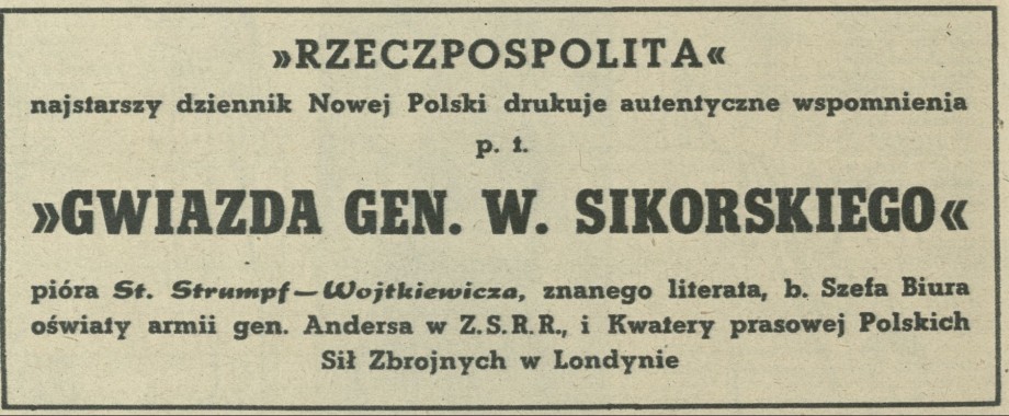 Gwiazda gen. W. Sikorskiego
