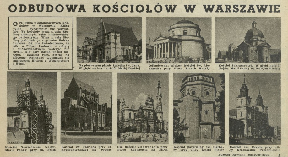 Odbudowa kościołów w Warszawie