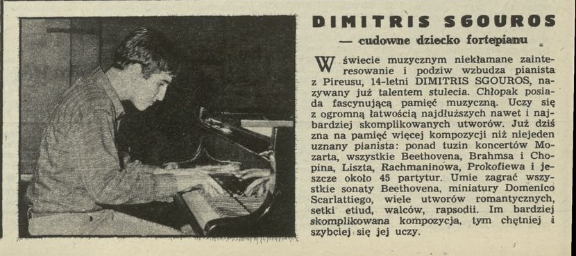 Dimitris Sgouros – cudowne dziecko fortepianu