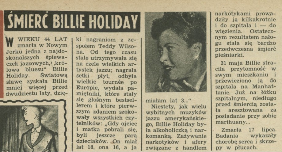 Śmierć Billie Holiday