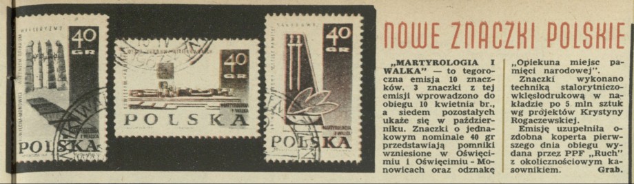 Nowe znaczki polskie