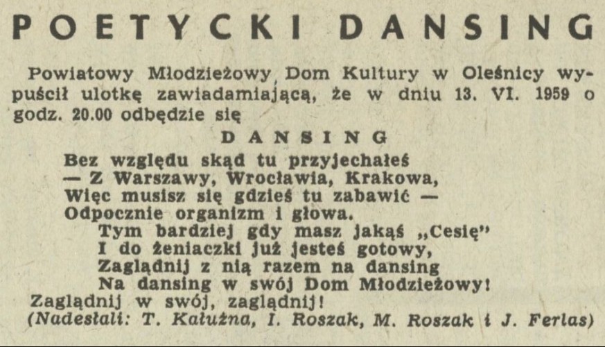 Poetycki dansing