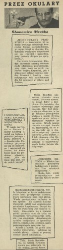 Przez okulary Sławomira Mrożka