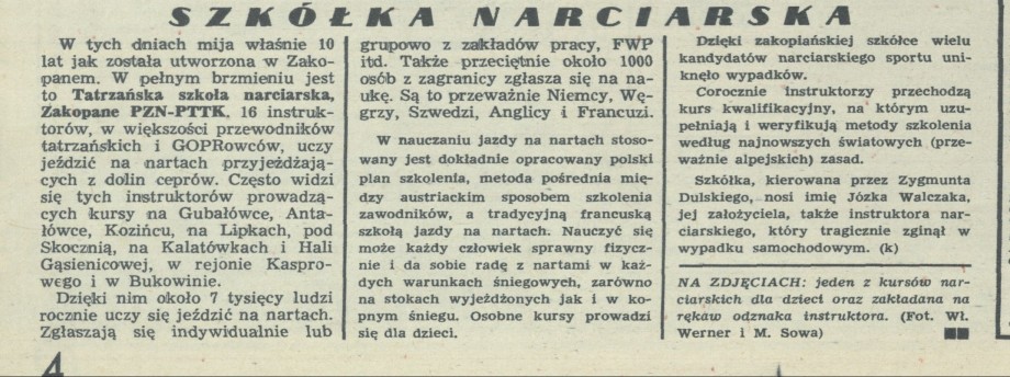 Szkółka narciarska