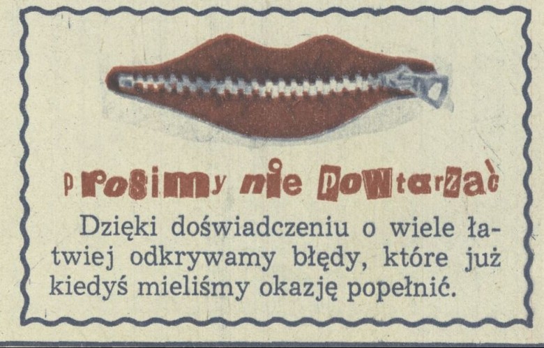 Prosimy nie powtarzać