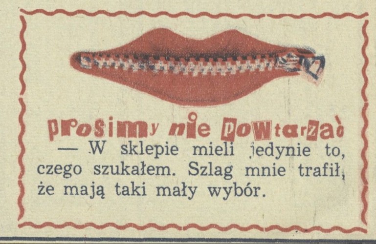 Prosimy nie powtarzać