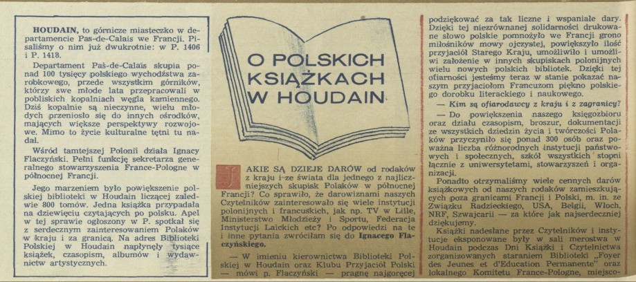 O polskich książkach w Houdain