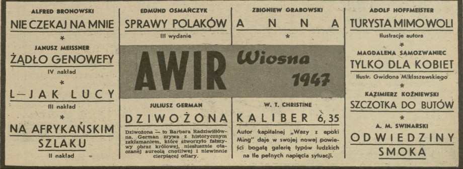 AWIR Wiosna 1947