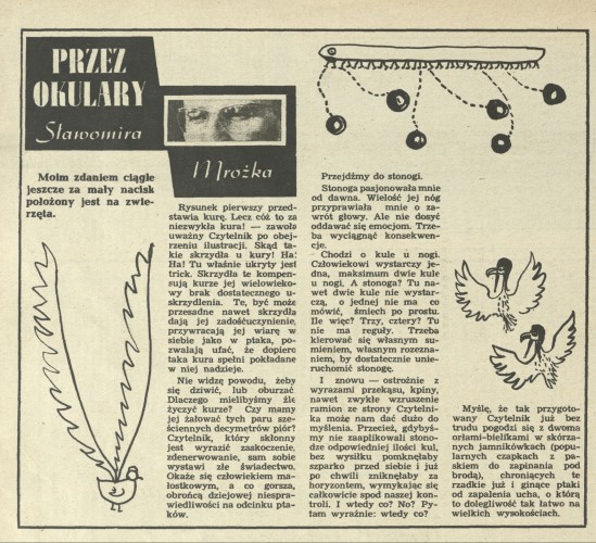 Przez okulary Sławomira Mrożka