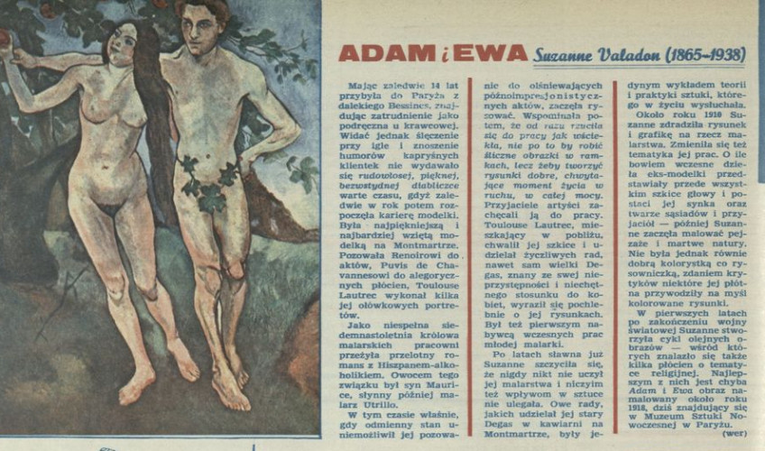 Sławne obrazy – "Adam i Ewa" Suzanne Valadon