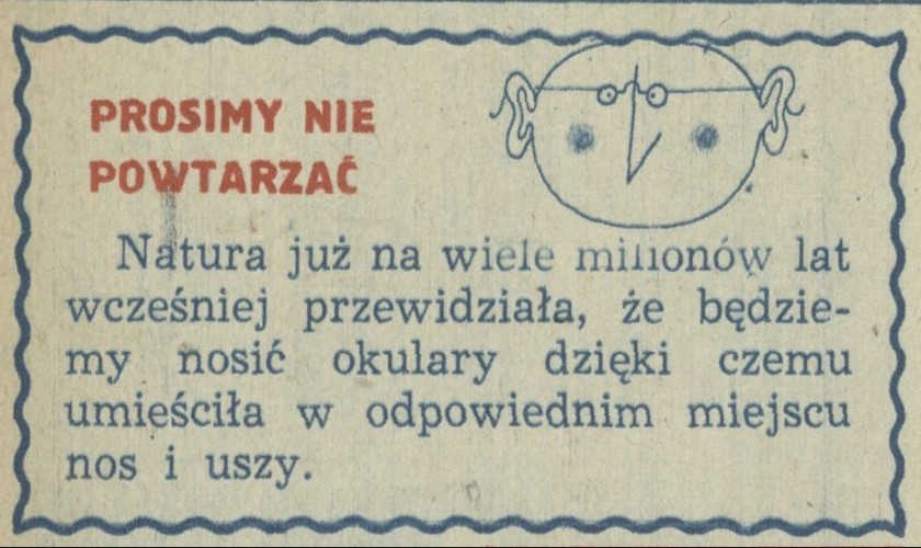 Prosimy nie powtarzać