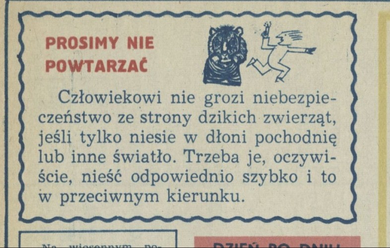 Prosimy nie powtarzać