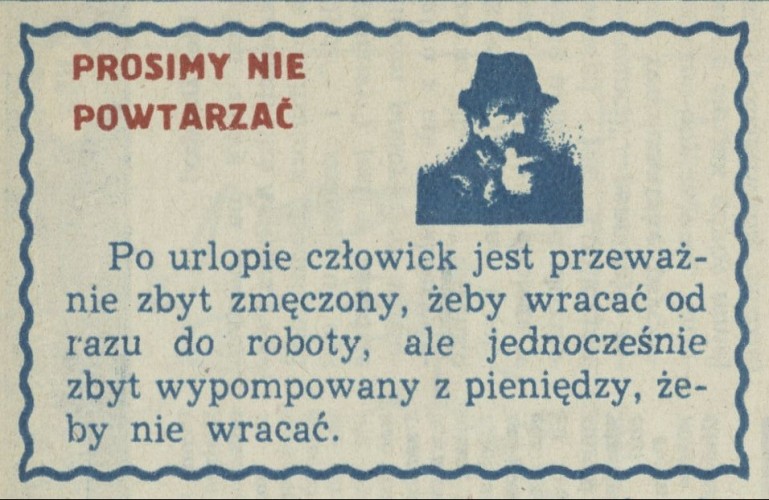 Prosimy nie powtarzać