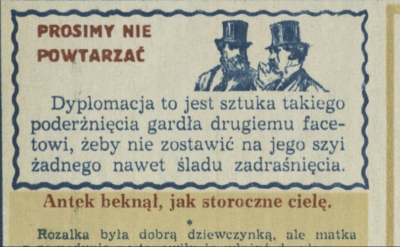 Prosimy nie powtarzać