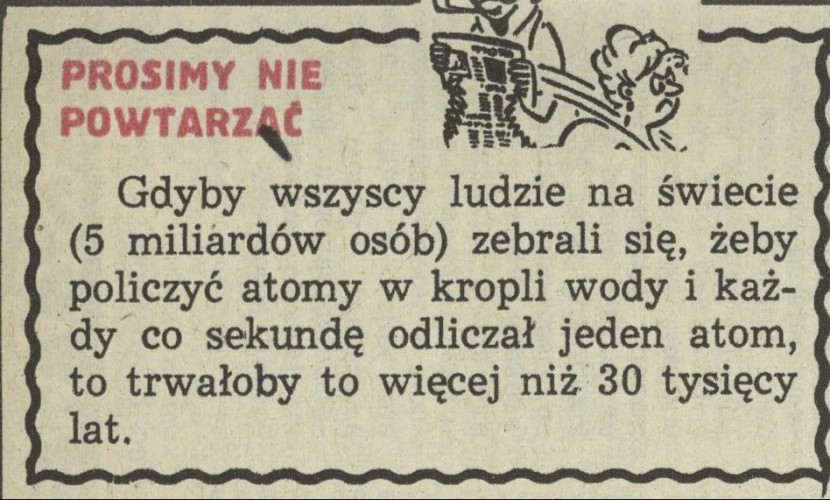 Prosimy nie powtarzać