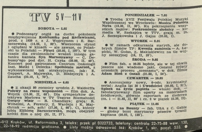 TV 5V - 11 V