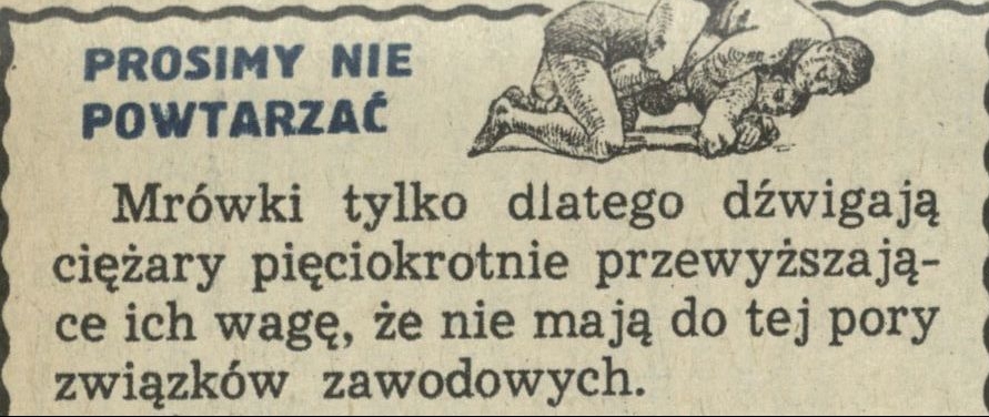 Prosimy nie powtarzać