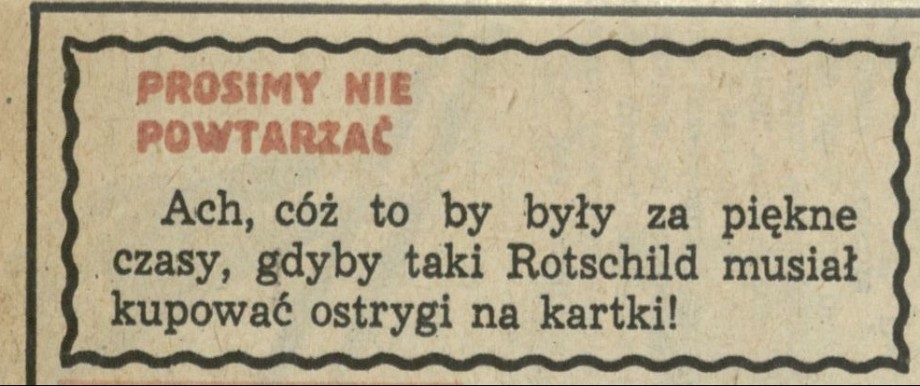 Prosimy nie powtarzać