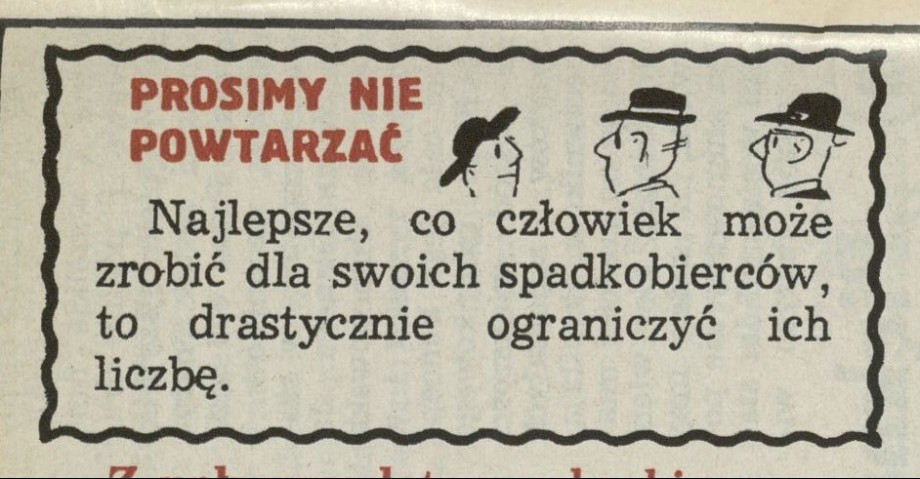 Prosimy nie powtarzać