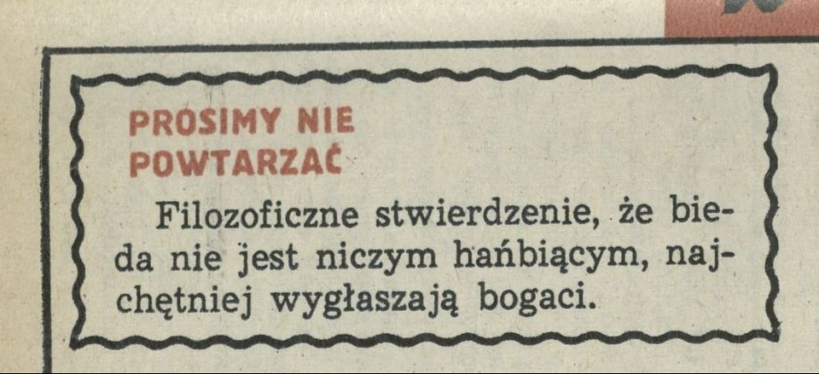 Prosimy nie powtarzać