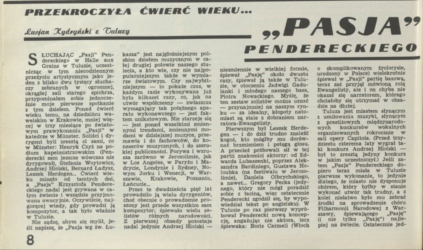 Pasja Pendereckiego