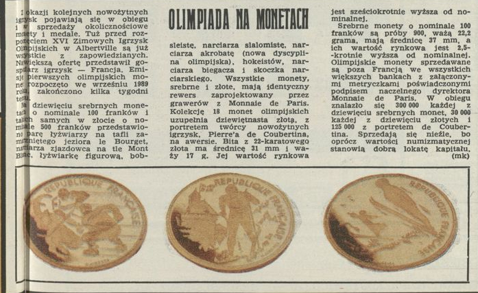 Olimpiada na monetach