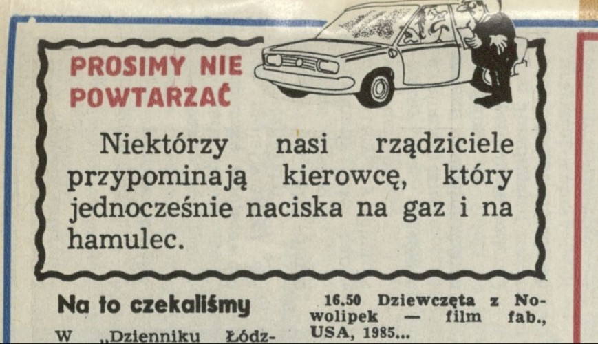 Prosimy nie powtarzać