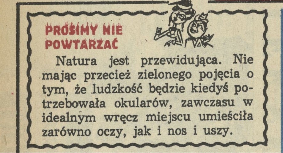 Prosimy nie powtarzać