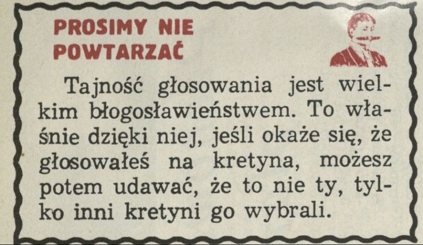 Prosimy nie powtarzać