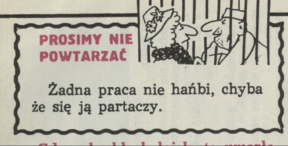 Prosimy nie powtarzać