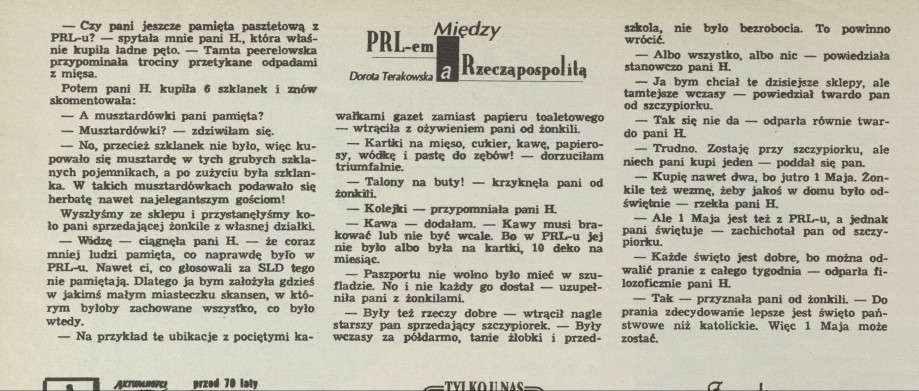 Między PRL-em i Rzecząpospolitą