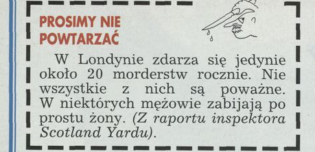 Prosimy nie powtarzać