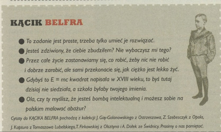 Kącik belfra