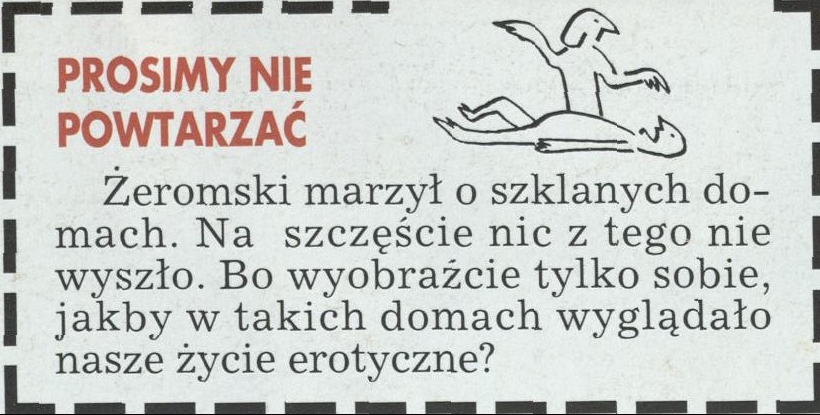 Prosimy nie powtarzać