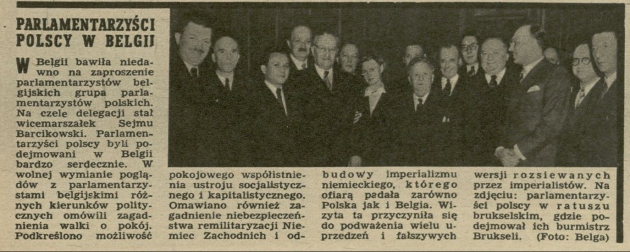 Parlamentarzyści polscy w Belgii