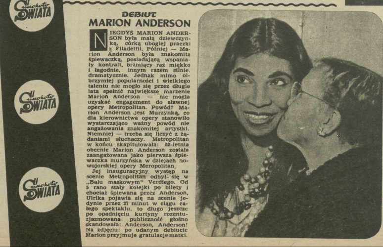 Debiut Marion Anderson