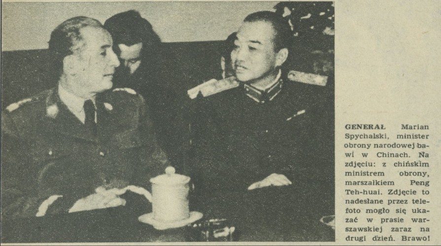 Generał Marian Spychalski w Chinach