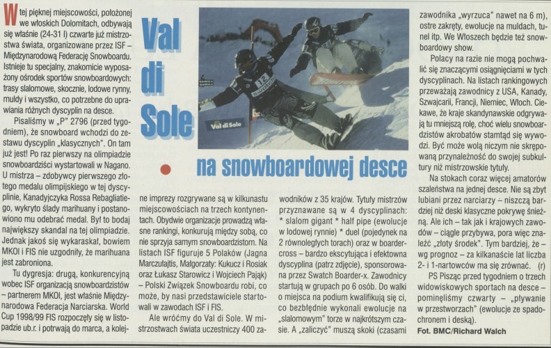 Val di Sole - na snowboardowej desce