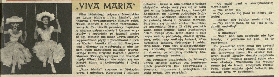 "Viva Maria"