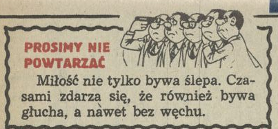 Prosimy nie powtarzać