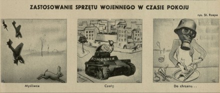 Zastosowanie sprzętu wojennego w czasie pokoju