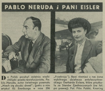 Pablo Neruda i Pani Eisler